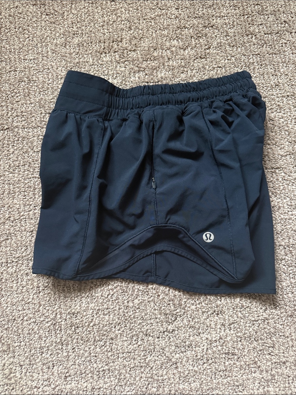 lululemon athletica Women's Black Running Shorts with Liner
